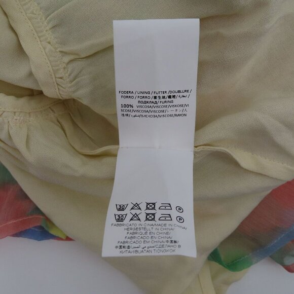 Stella McCartney Kids Girls 3T 3 Years All Silk Watercolor Floral Flower Dress - Picture 12 of 15